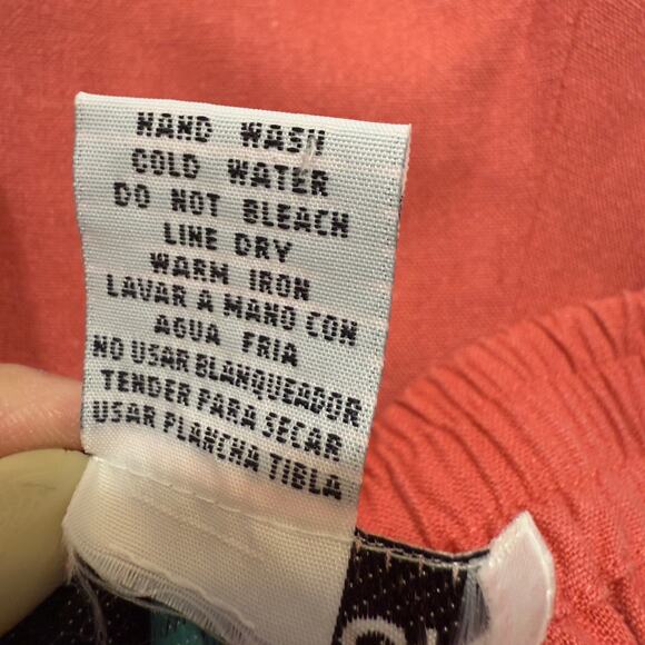 Erin London sz. Medium 100% silk pantsuit coastal,summer, demure 2-pc #3717, 18 - Picture 13 of 13